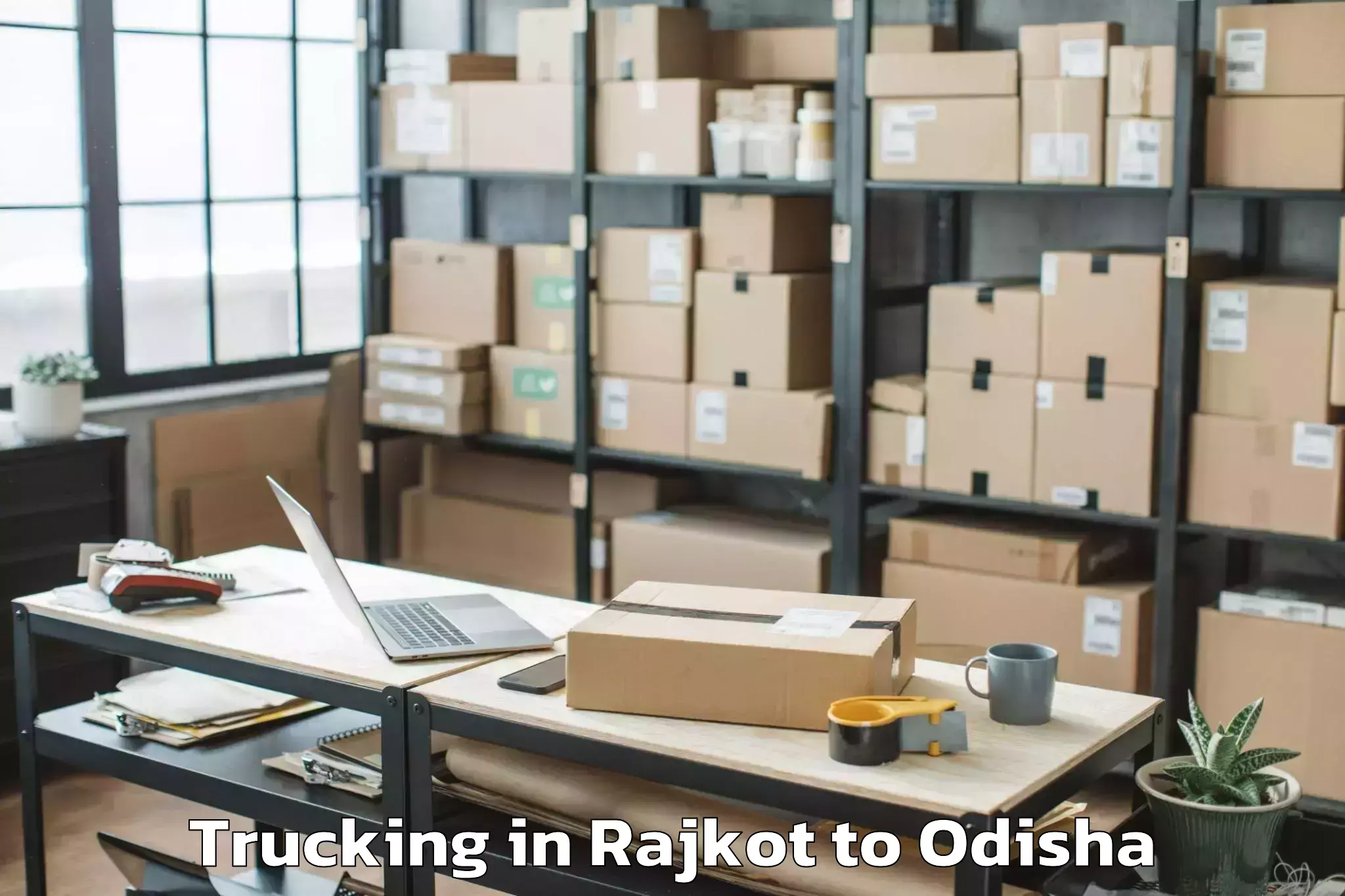 Book Rajkot to Sri Sri University Cuttack Trucking